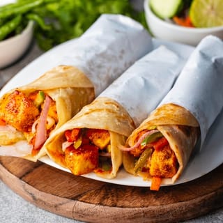 Afghani Soya Chaap Roll