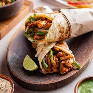 Achari Chicken Tikka Roll