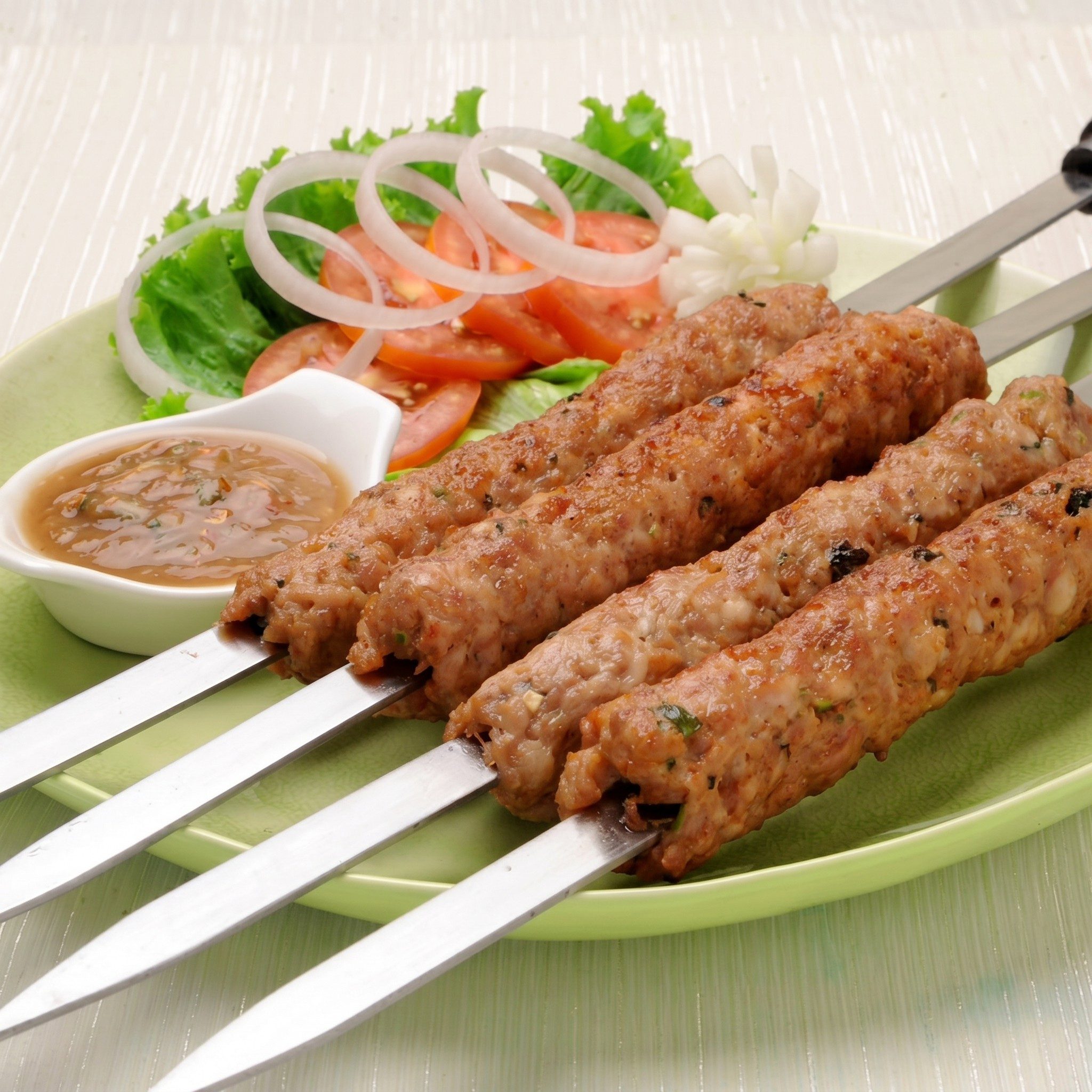 Mutton Seekh Kebab Combo.