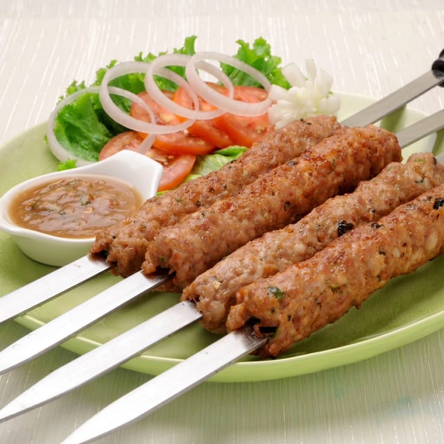 Mutton Seekh Kebab Combo.